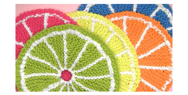Charming Citrus Fruits Dishcloths or Pan Protectors! (FREE Knitting Pattern)