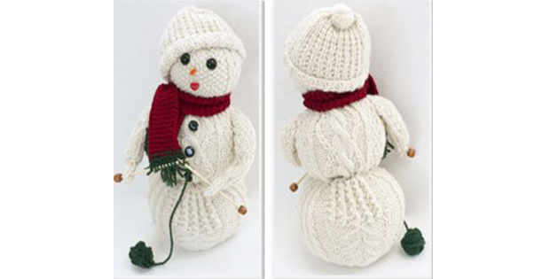Irresistible FREE Knitted Snowman Pattern!