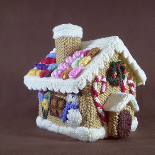 Glorious Gingerbread House (FREE Knitting Pattern)