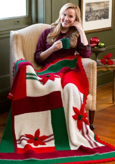 The “Perfect” Poinsettia Christmas Throw!