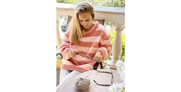 Stupendously Simple Striped Sweater Knitting Pattern!