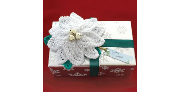 Perfect Poinsettia Gift Wrap Topper!