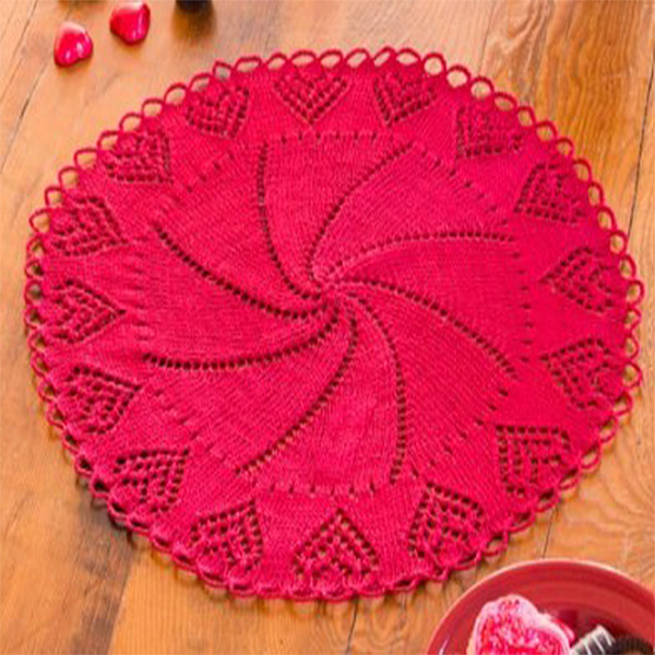 Vibrant Valentine’s Day Doily!