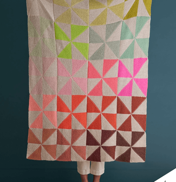 The Pinwheel Blanket: A Free Knitting Pattern That Looks Like a Quilt, But Isn’t